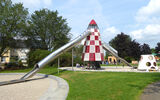 Das Bild zeigt den Raumfahrt Spielplatz im Parc Kaltreis, Luxembourg_Bild10