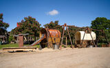 Das Bild zeigt den Trailplatz im Wildpark Frankenhof Reken_Bild1